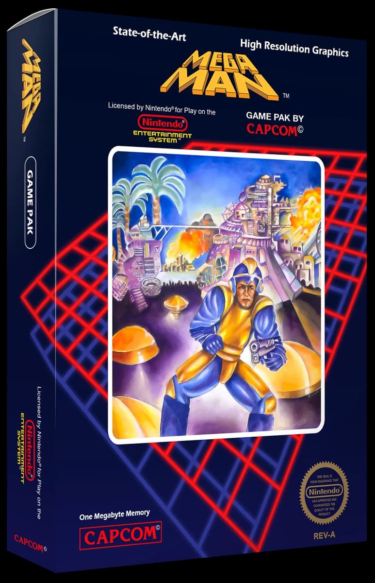 Mega Man 3D box (NA)