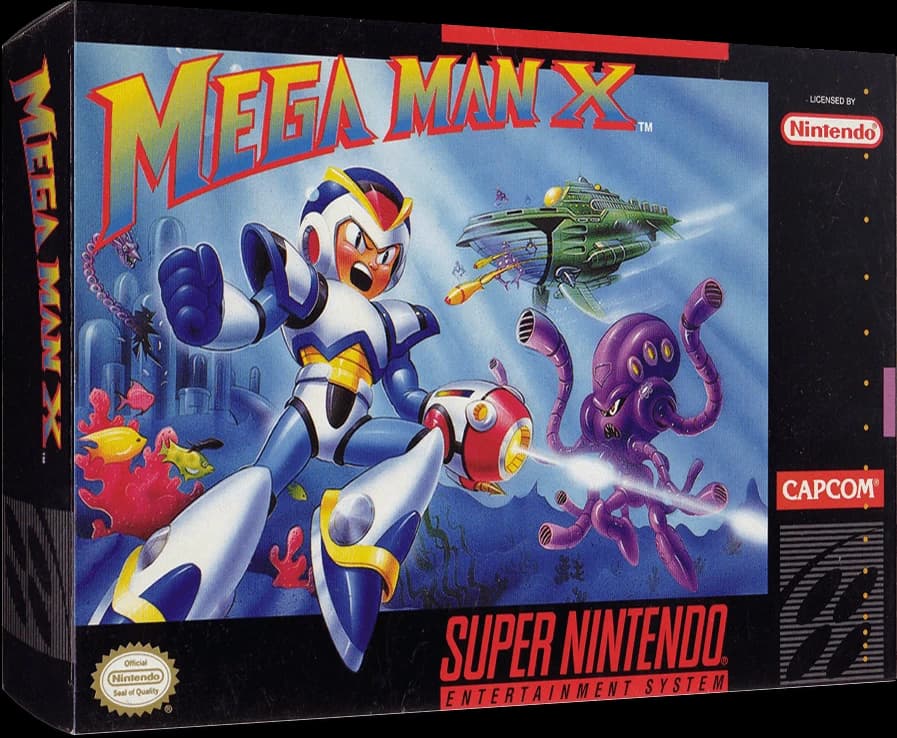 Mega Man X 3D box (NA)