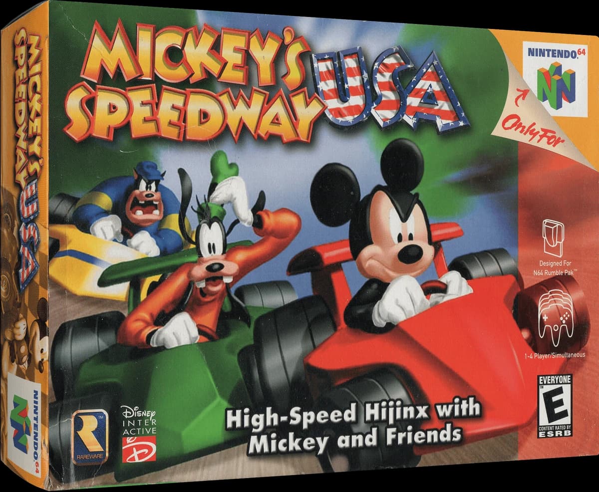 Mickey's Speedway USA box art