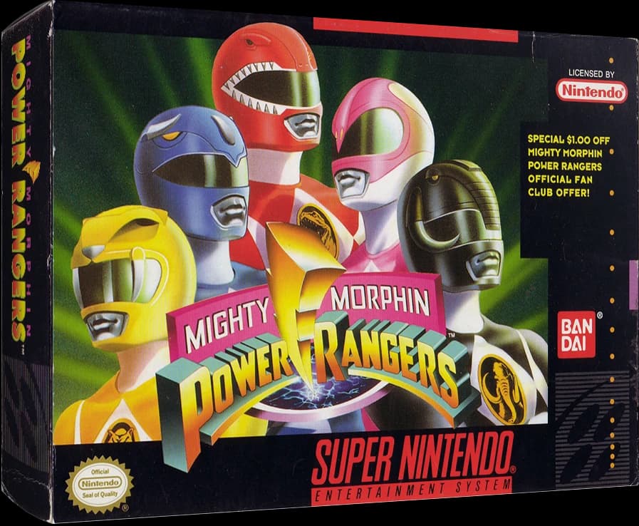 Mighty Morphin Power Rangers box art
