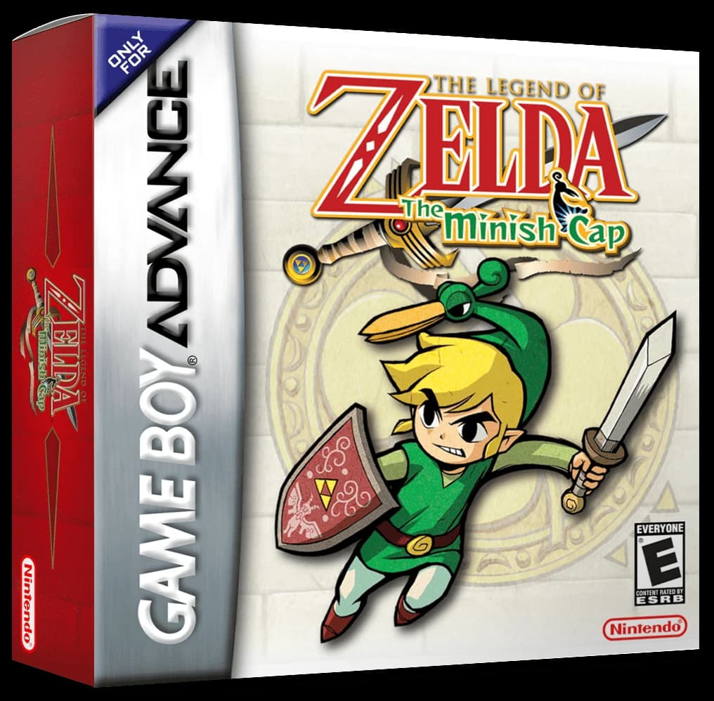 Zelda Minish Cap 3D box (NA)