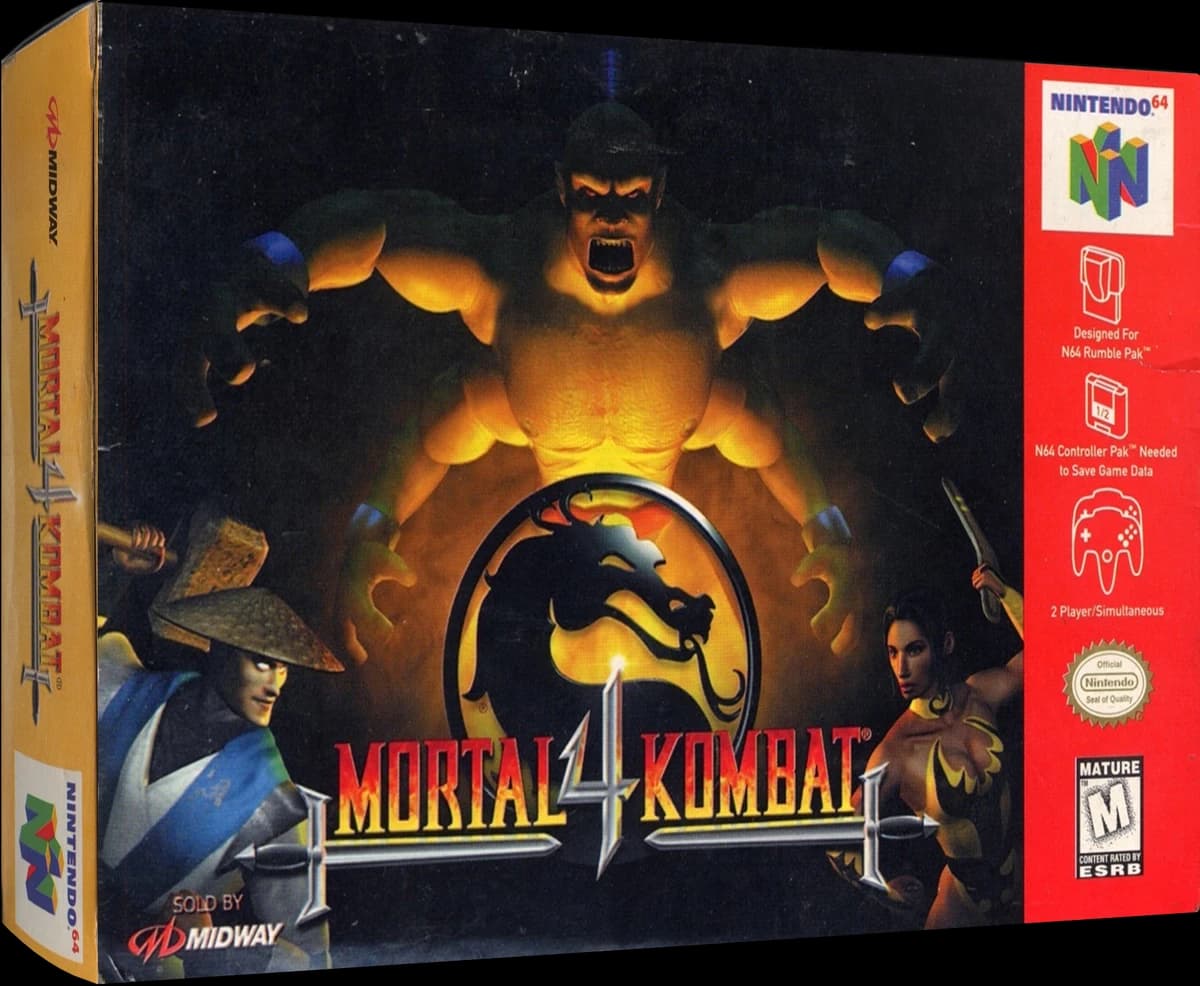 Mortal Kombat 4 box art