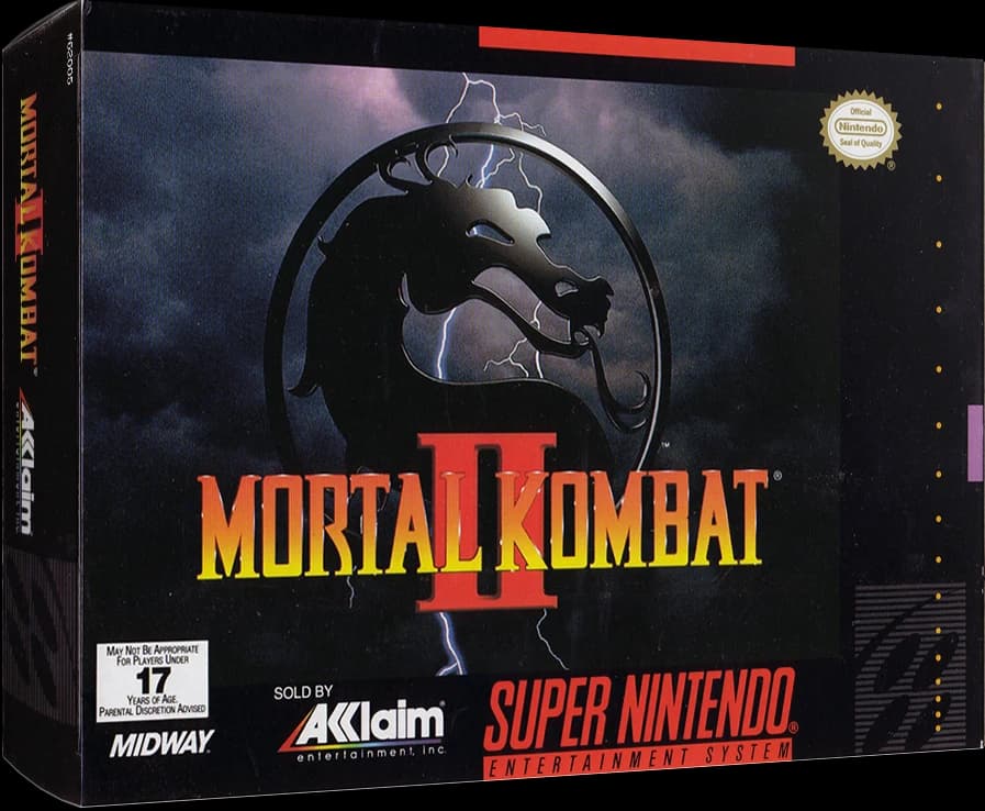 Mortal Kombat II 3D box (NA)