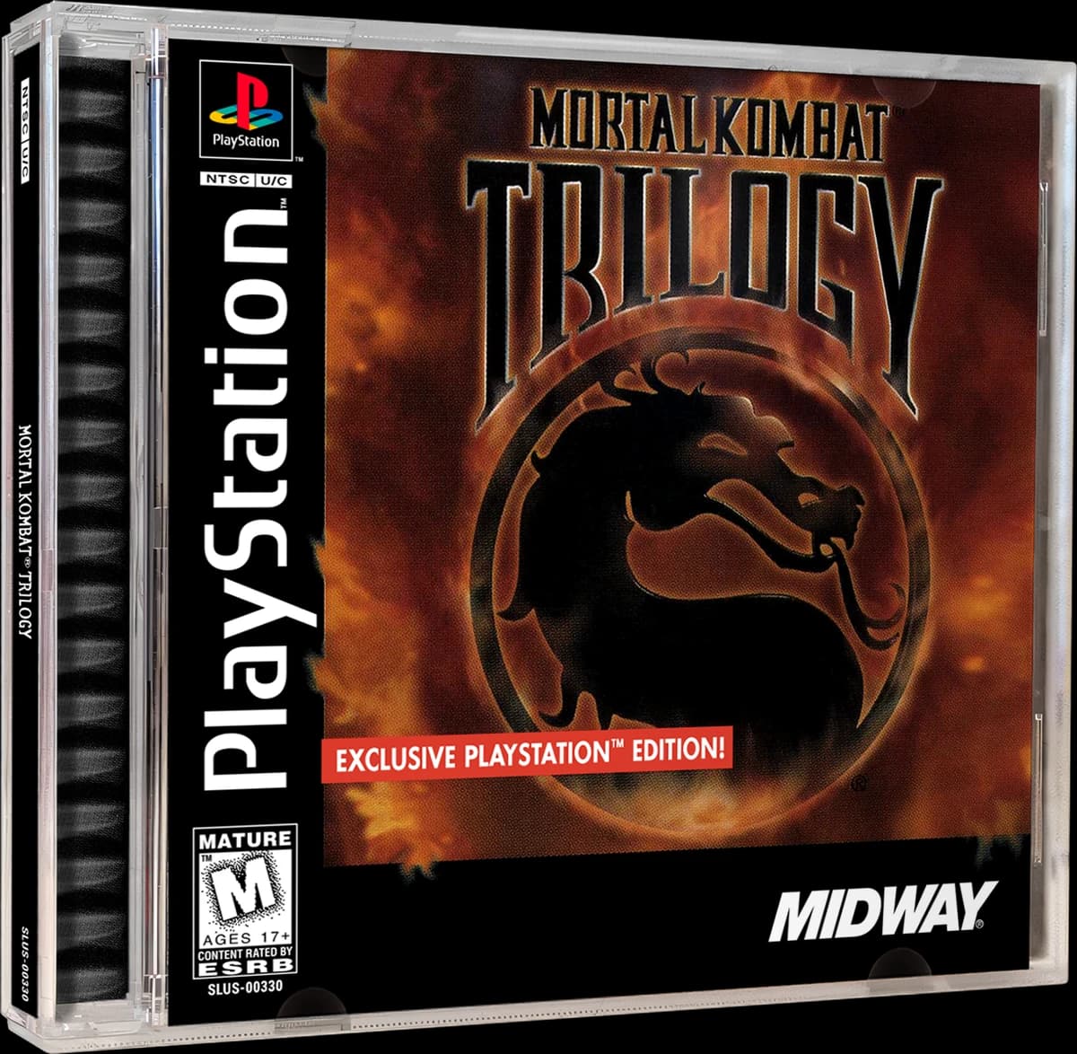 Mortal Kombat Trilogy 3D box (NA)