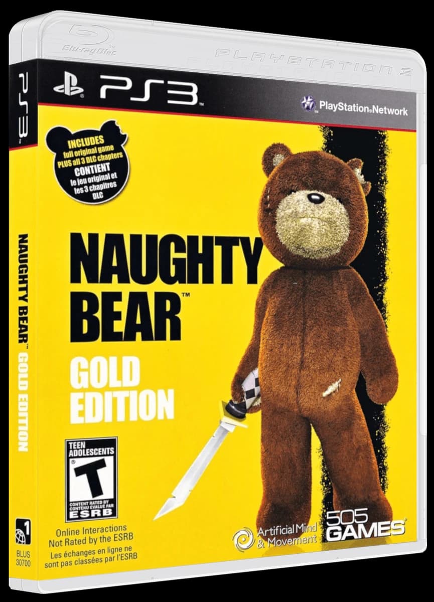 Naughty Bear: Gold Edition box art