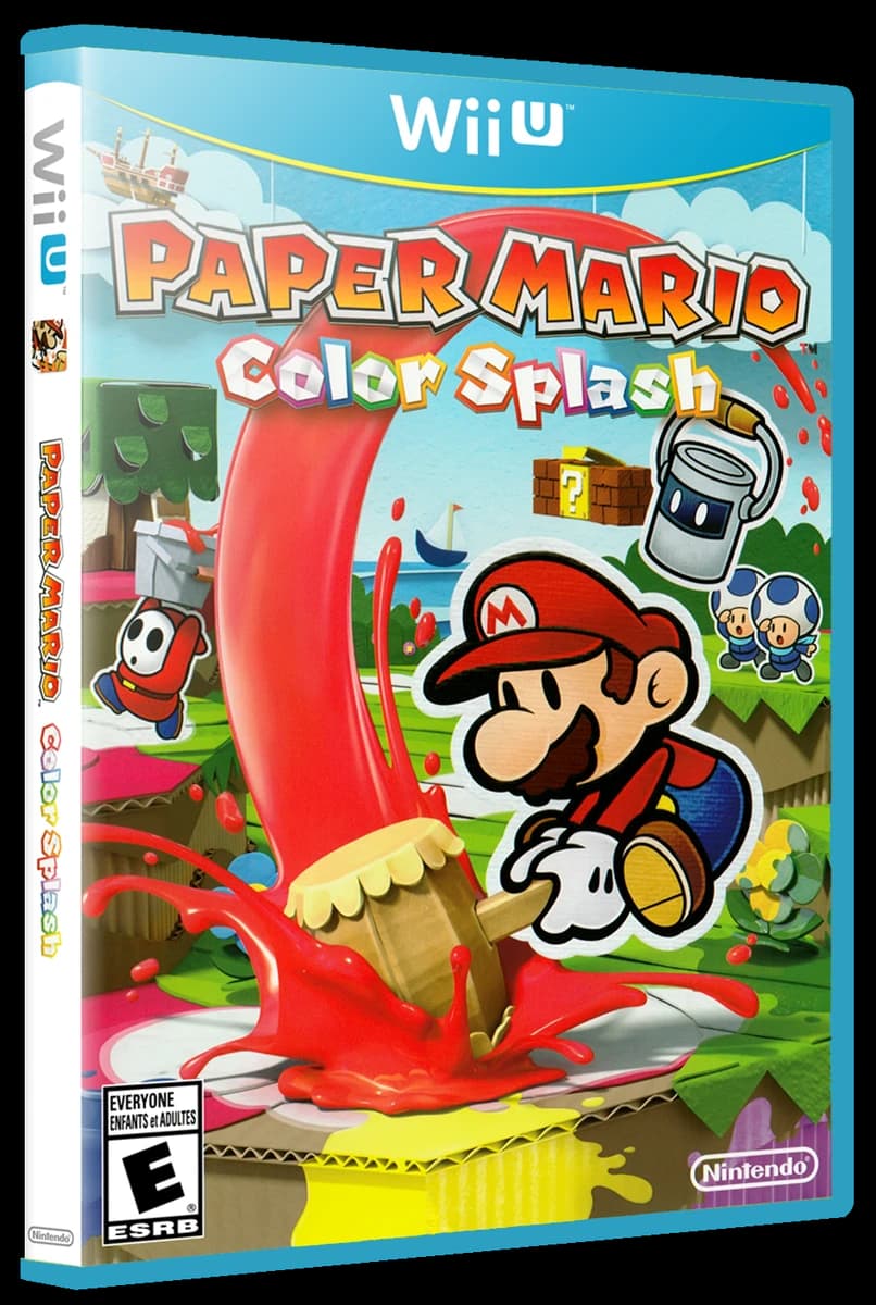 Paper Mario Color Splash 3D box (NA)