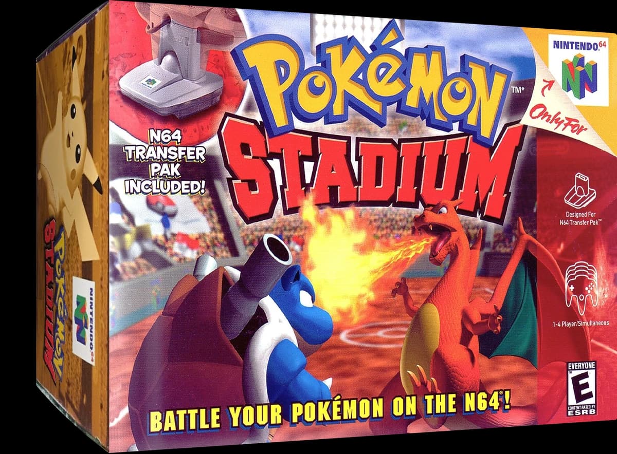 Pokemon Stadium 3D box (NA)