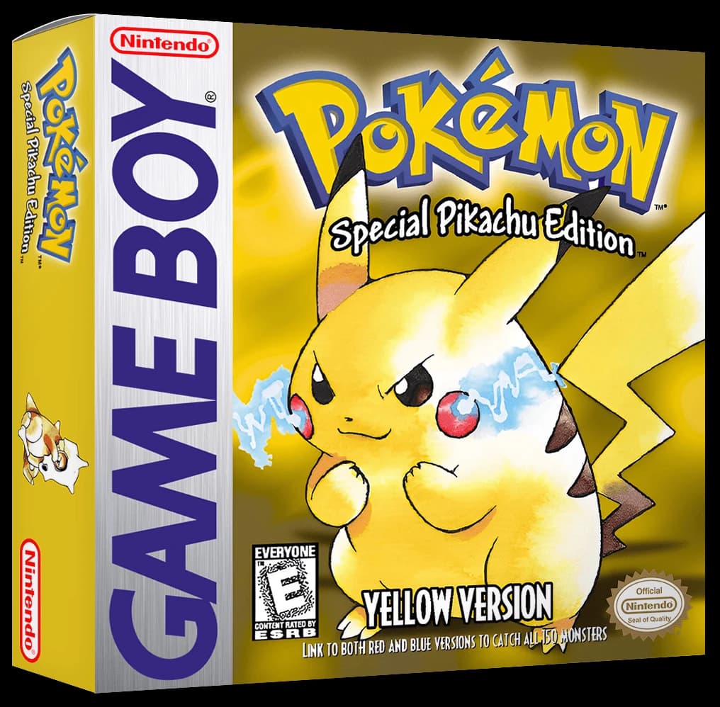 Pokemon Yellow 3D box (NA)