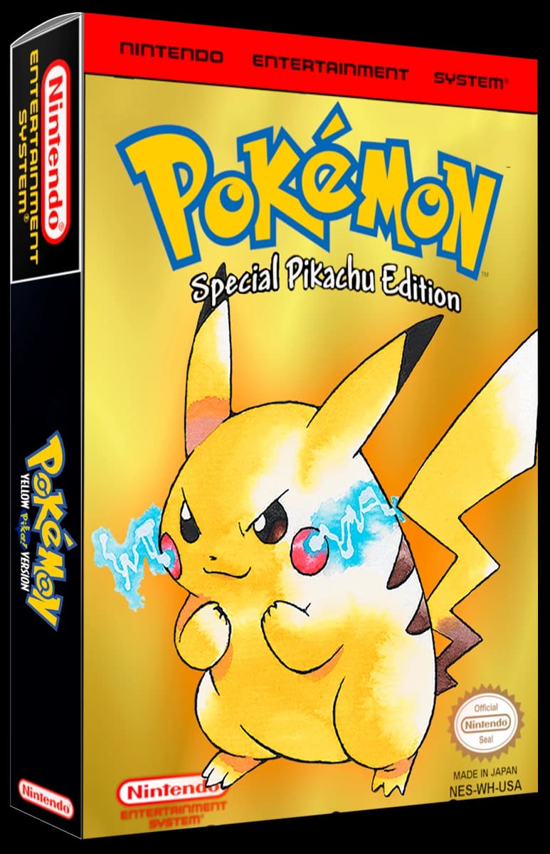Pokemon Yellow 3D box (WORLD)