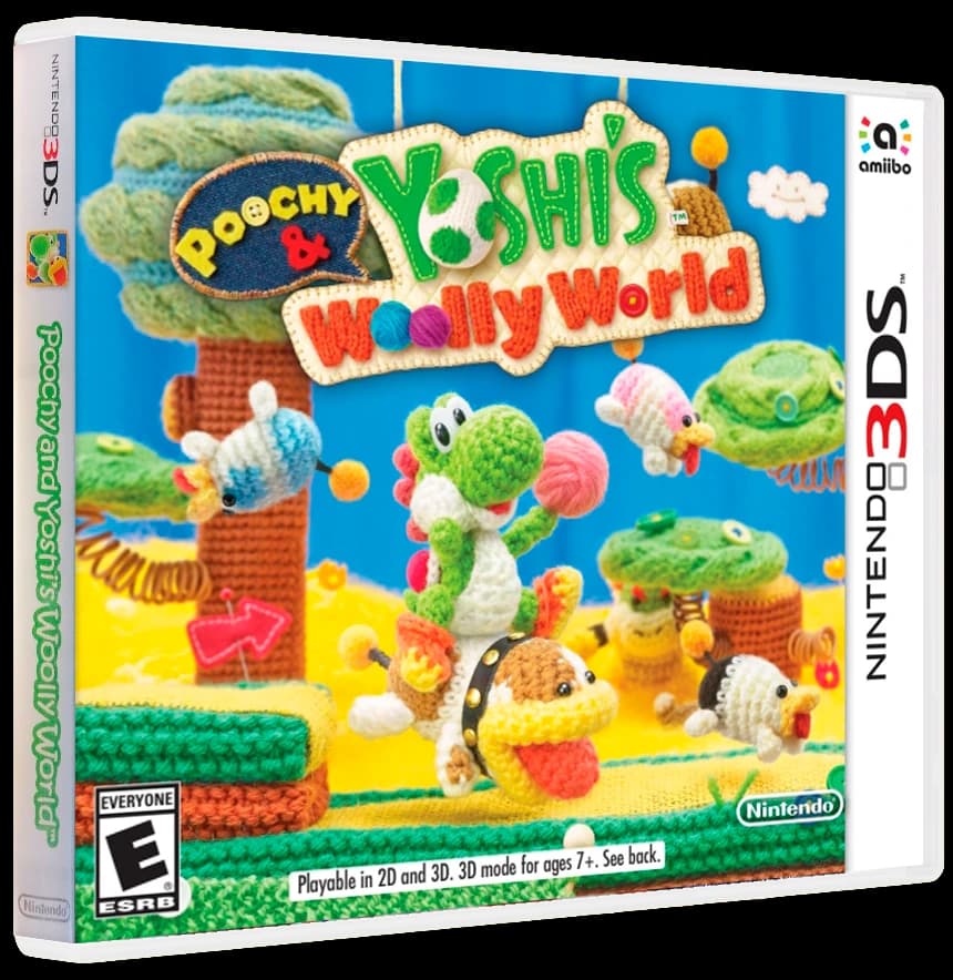 Poochy & Yoshi's Woolly World box art