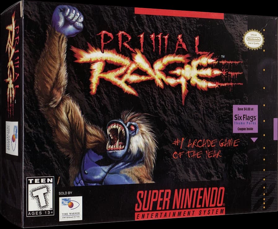Primal Rage 3D box (NA)
