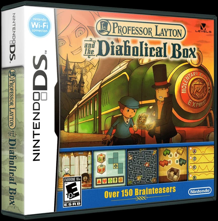 Professor Layton and The Diabolical Box box art
