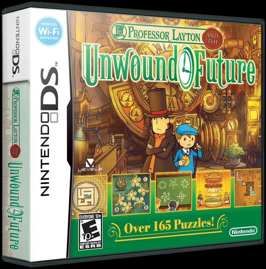 Professor Layton and the Unwound Future box art