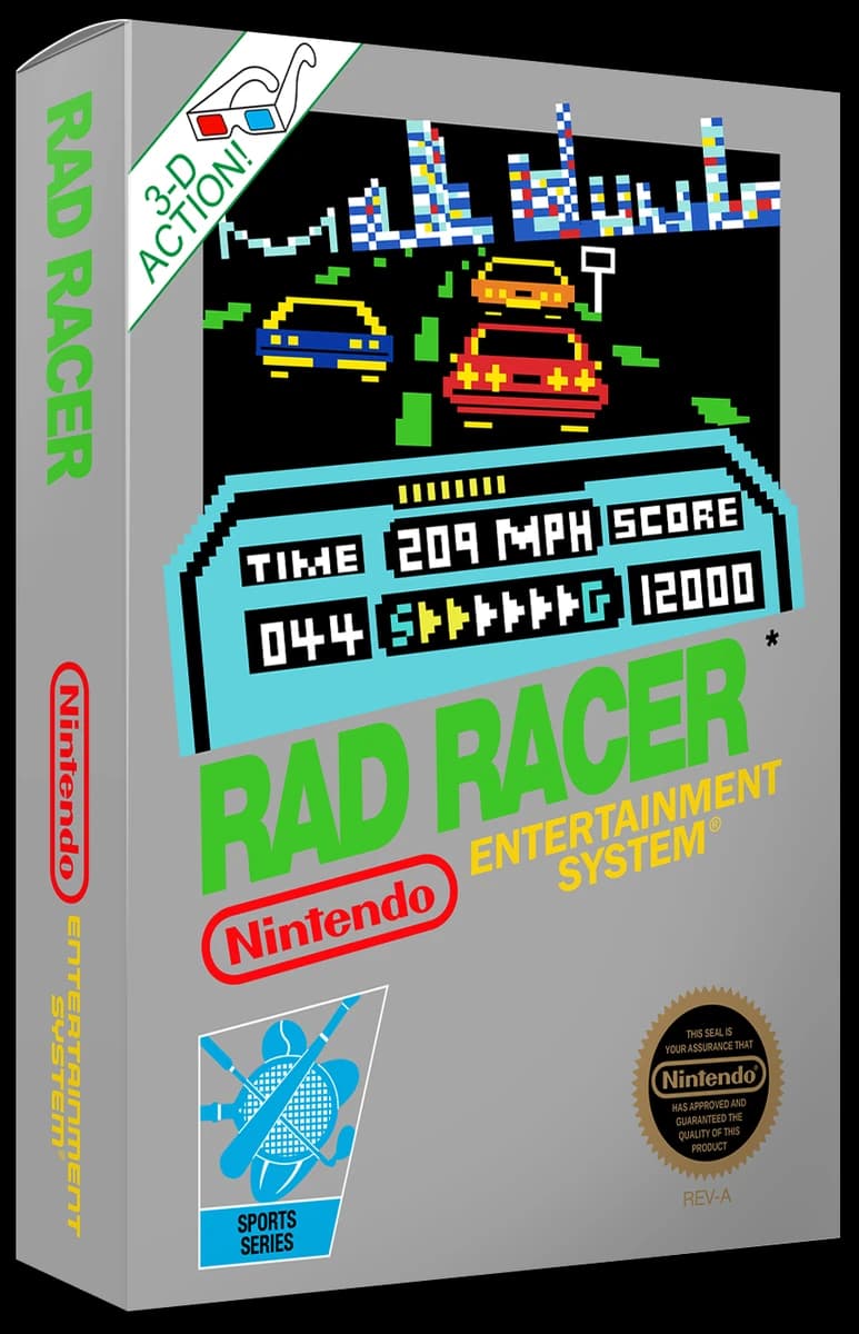 Rad Racer box art