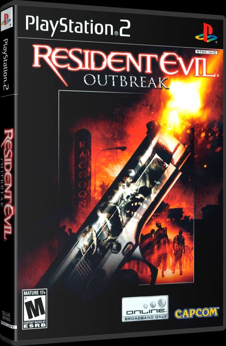 Resident Evil Outbreak 3D box (NA)