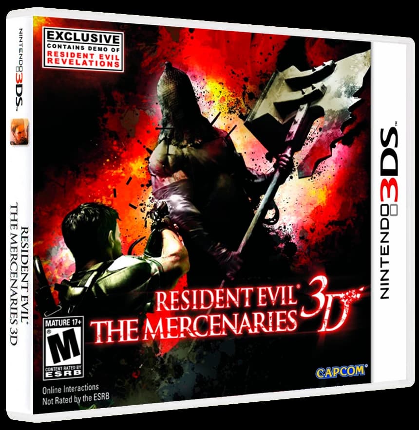 Resident Evil: The Mercenaries 3D box art