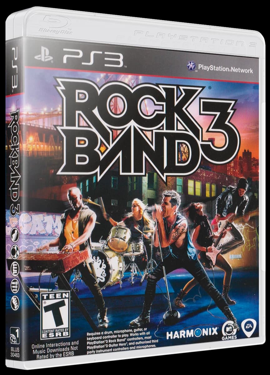 Rock Band 3 box art
