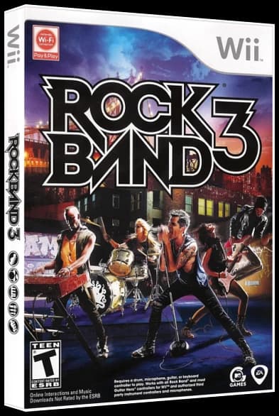 Rock Band 3 box art