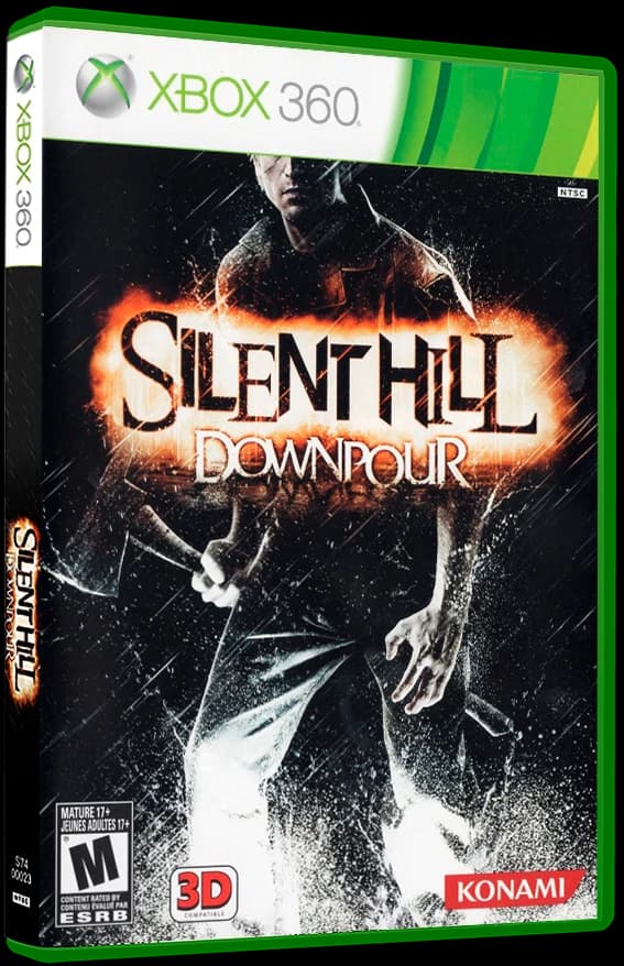 Silent Hill Downpour 3D box (NA)