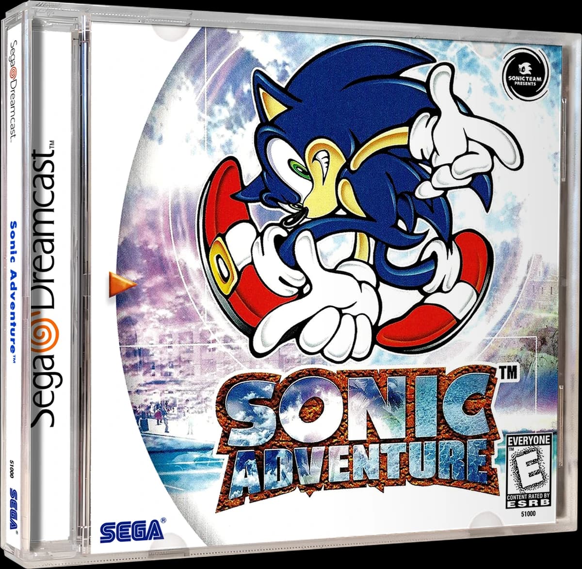 Sonic Adventure 3D box (NA)