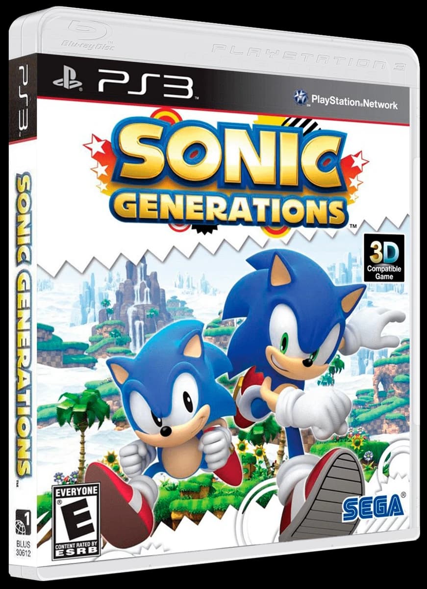 Sonic Generations 3D box (NA)