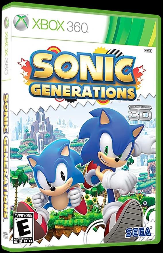 Sonic Generations 3D box (NA)