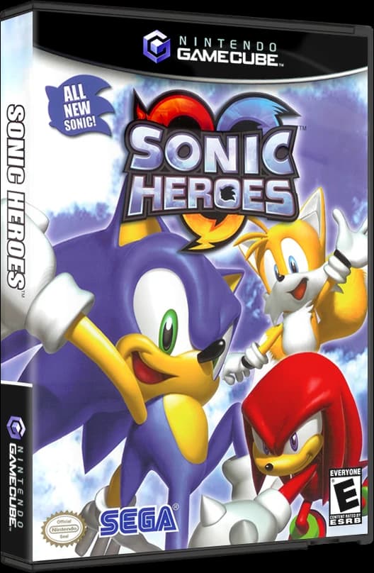 Sonic Heroes 3D box (NA)