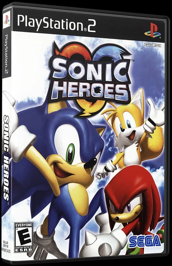 Sonic Heroes 3D box (NA)