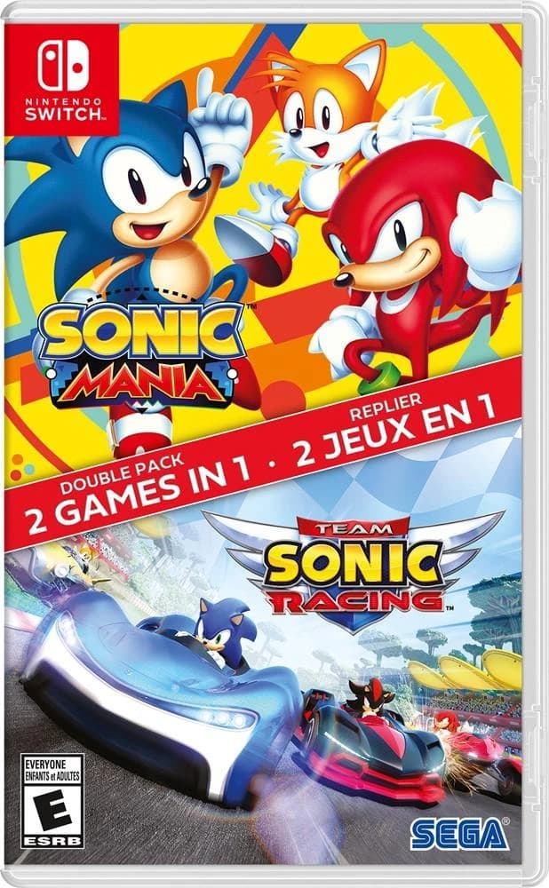 Sonic Mania + Team Sonic Racing Double Pack box art