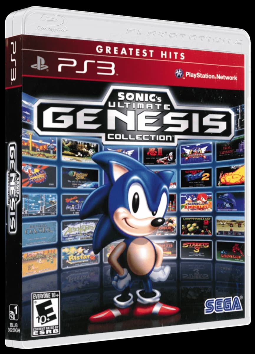 Sonic's Ultimate Genesis Collection 3D box (NA)