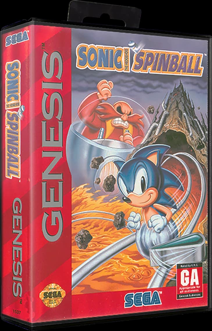 Sonic Spinball 3D box (NA)