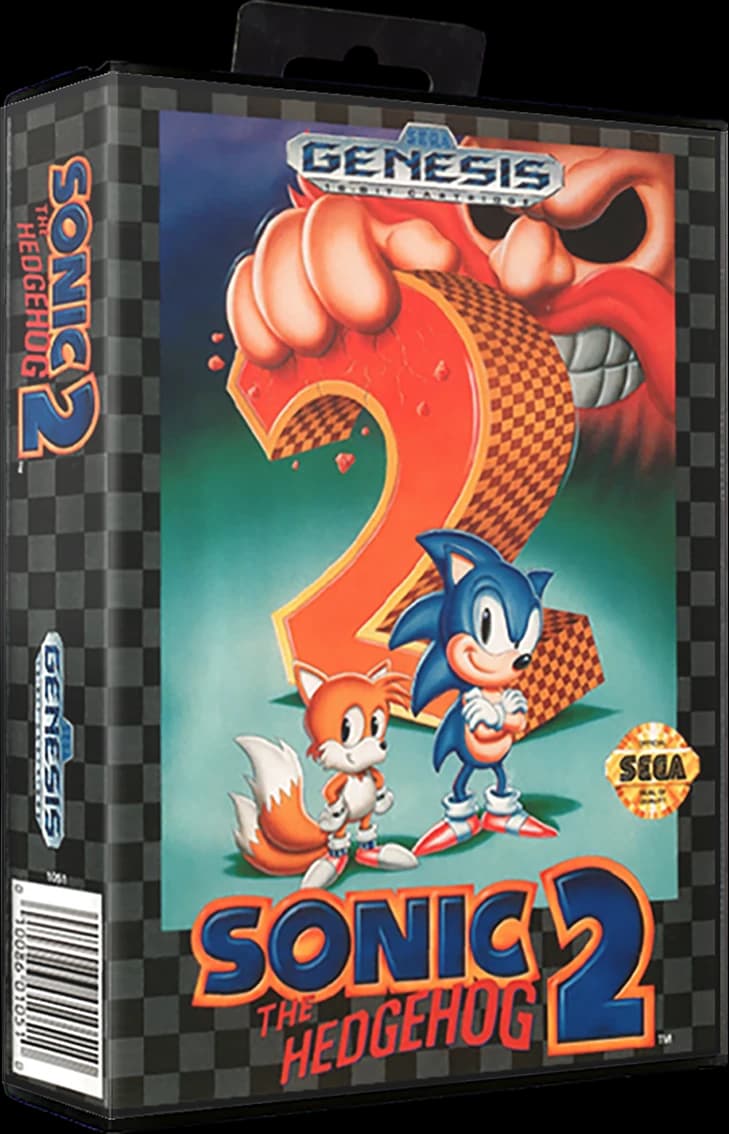 Sonic the Hedgehog 2 box art