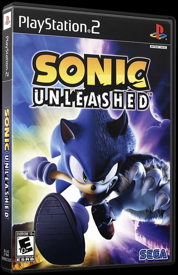 Sonic Unleashed 3D box (NA)