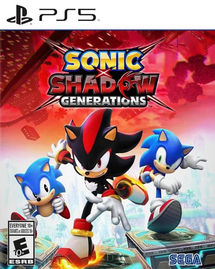 Sonic X Shadow Generations box art