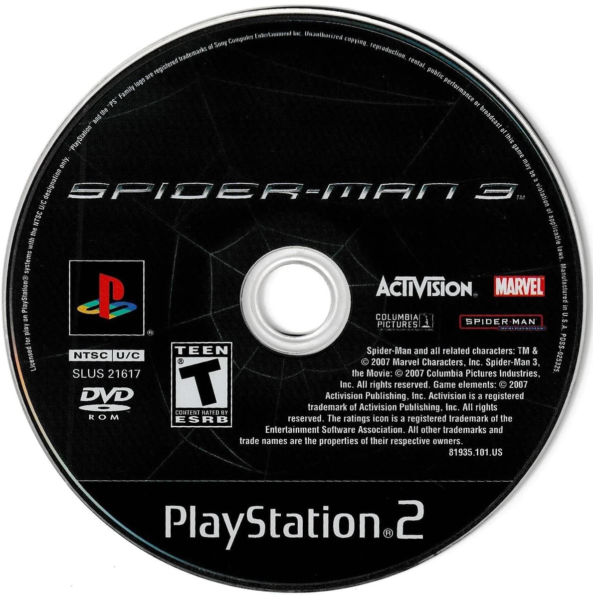 Spiderman 3 box art