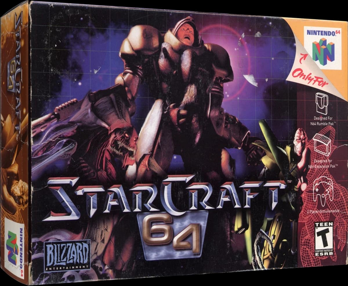 Starcraft 64 box art