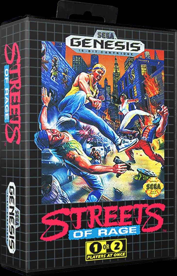 Streets of Rage 3D box (NA)