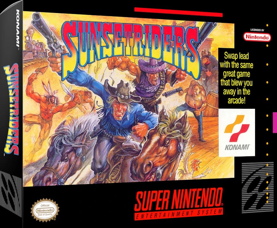 Sunset Riders 3D box (NA)