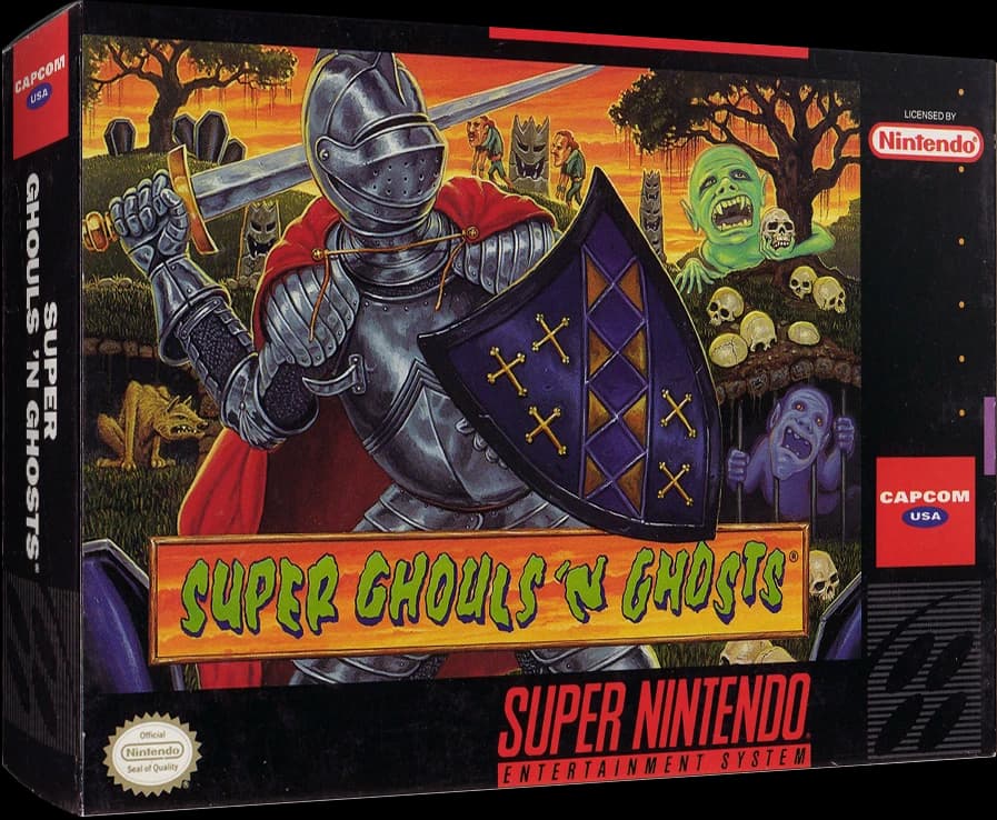 Super Ghouls 'N Ghosts box art