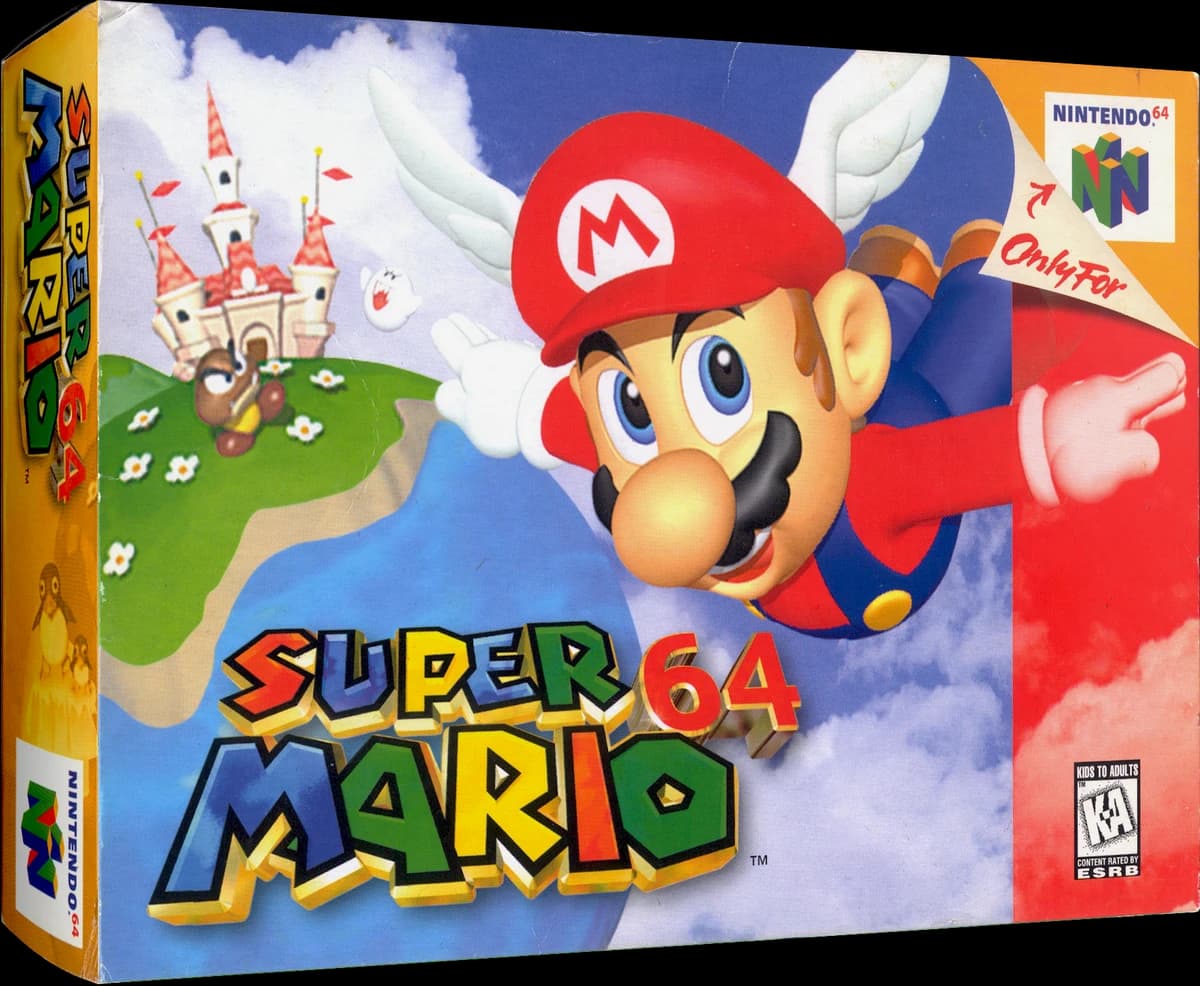 Super Mario 64 box art