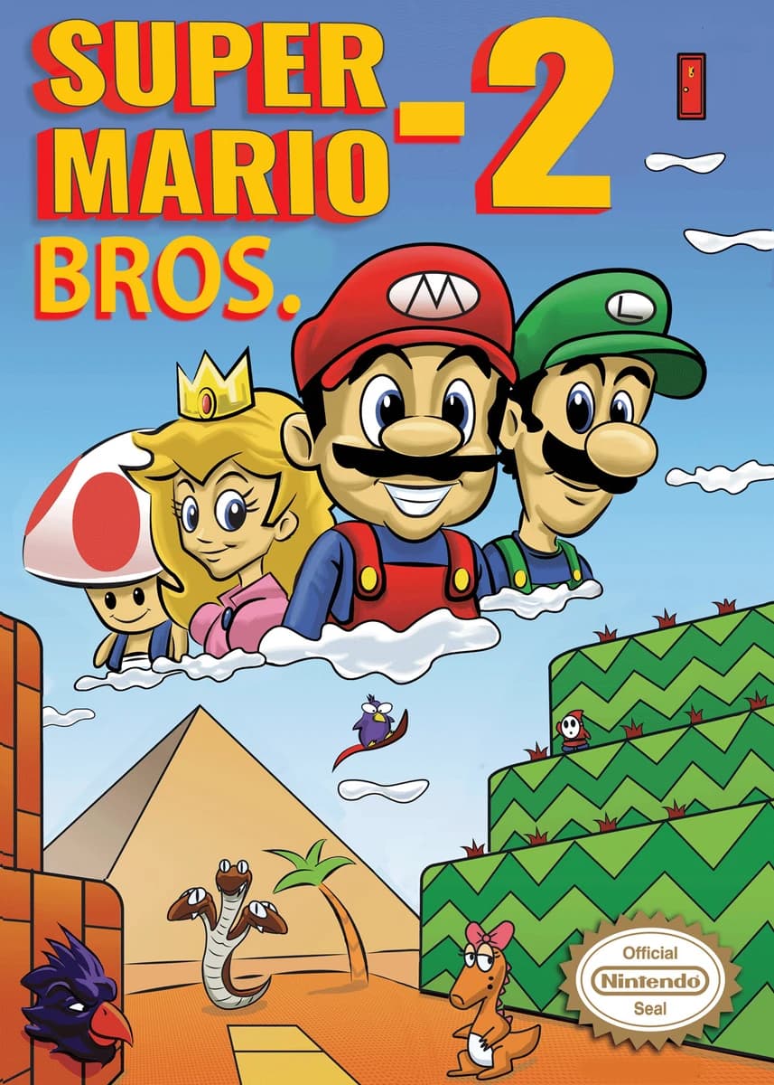 Super Mario Bros 2 box art
