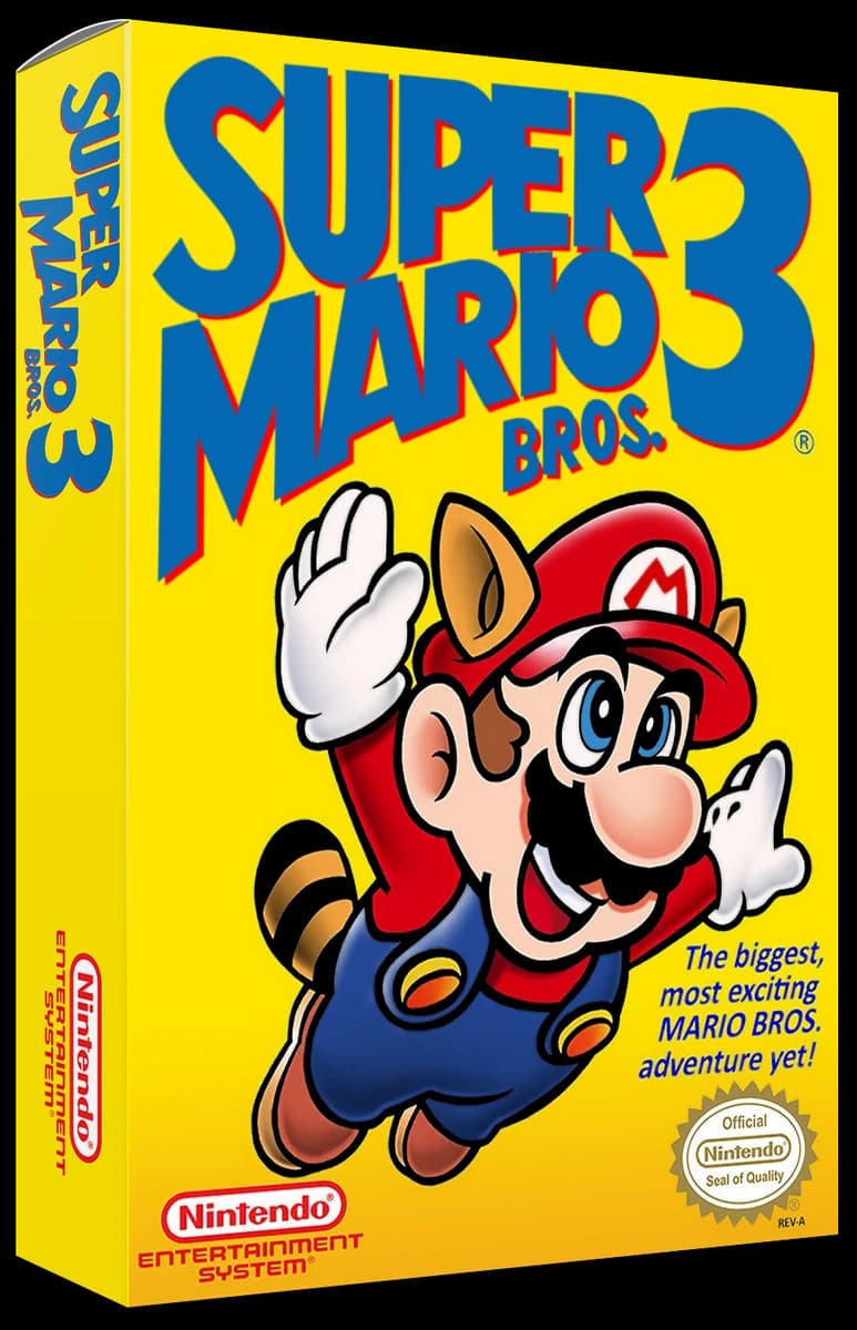 Super Mario Bros 3 3D box (NA)