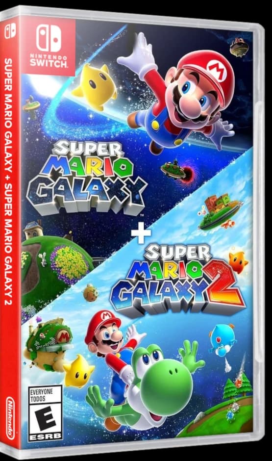 Super Mario Galaxy + Super Mario Galaxy 2 box art