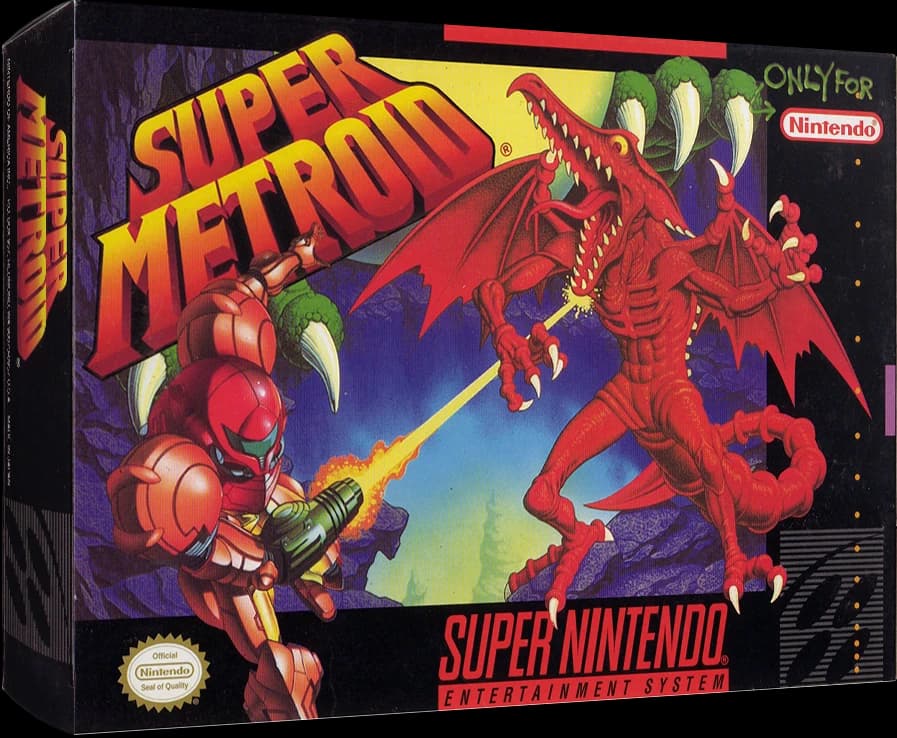 Super Metroid 3D box (NA)