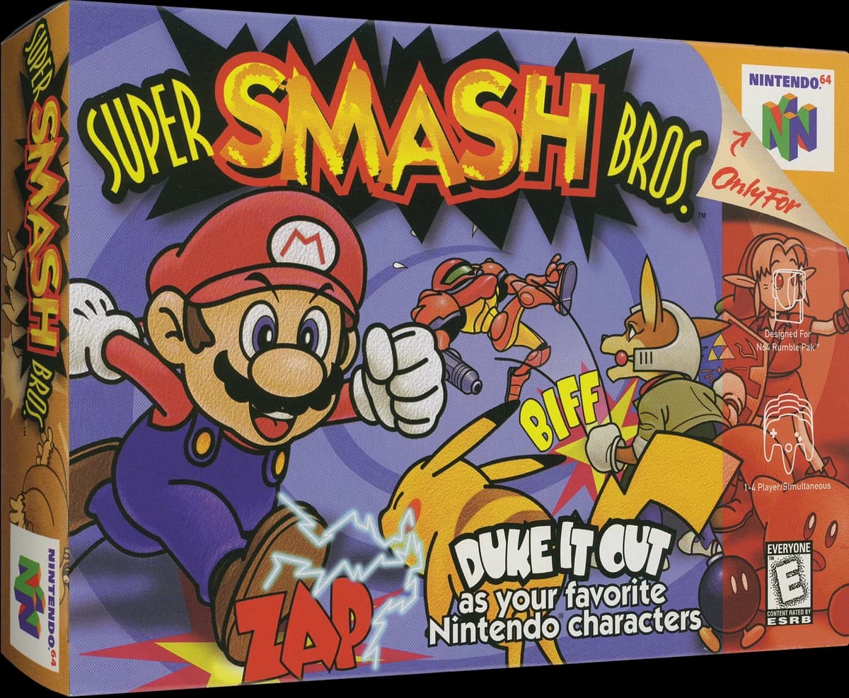 Super Smash Bros. 3D box (NA)