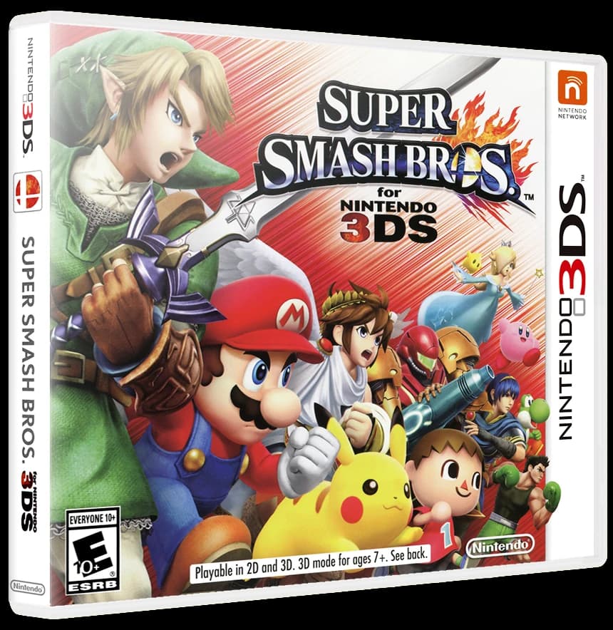 Super Smash Bros for Nintendo 3DS box art