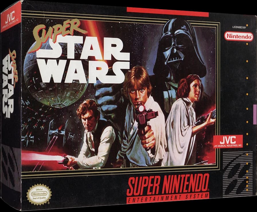 Super Star Wars 3D box (NA)