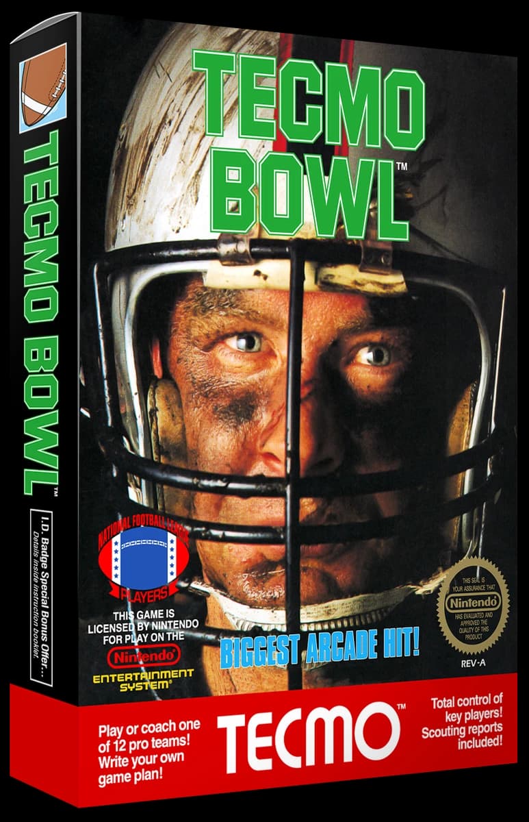 Tecmo Bowl 3D box (NA)