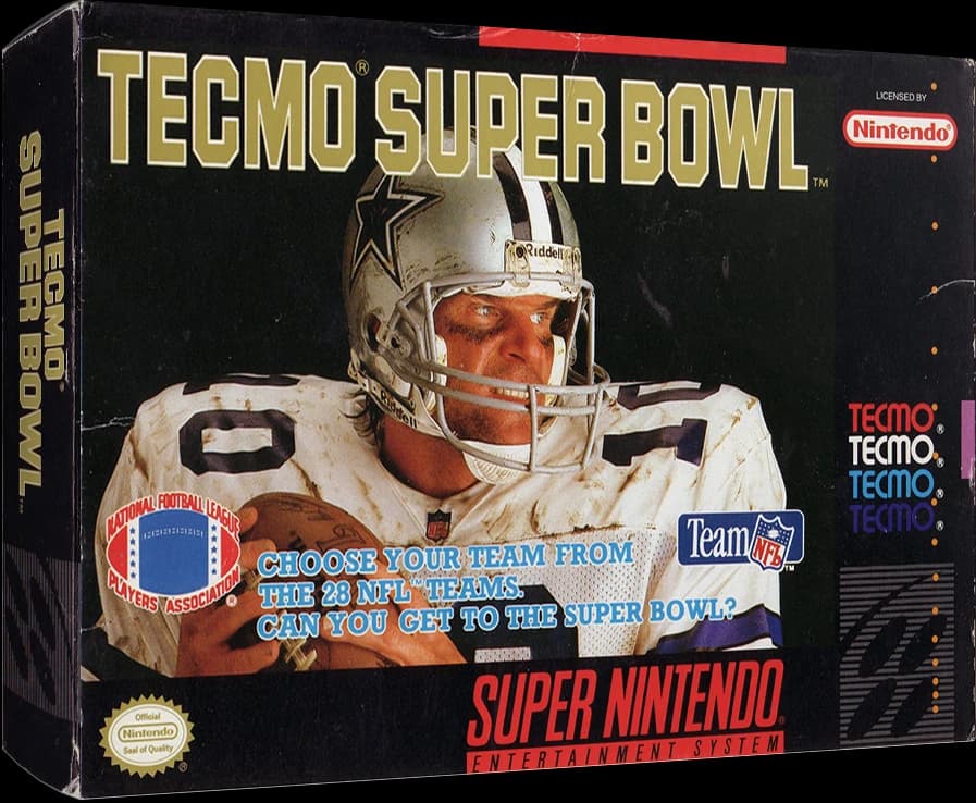 Tecmo Super Bowl box art