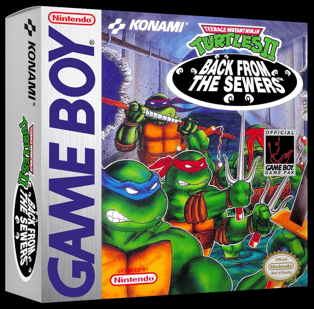 Teenage Mutant Ninja Turtles II Back from the Sewers box art